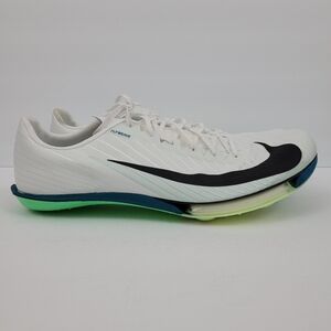 Nike Air Maxfly 2 Track Spikes White Bright Spruce Barely Green Black Mens 14